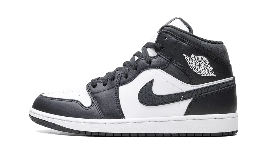 Athletic Sneakers Shoes Air Jordan 1 Mid Black Elephant