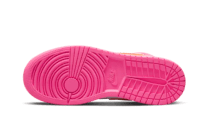 Safety Sneakers Air Jordan 1 Mid Pinksicle Safety Orange