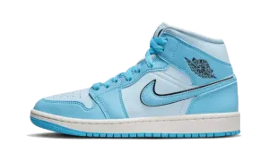 Air Jordan 1 Mid SE Ice Blue Glitter Star Sneakers