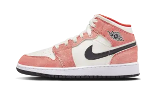 Air Jordan 1 Mid SE Orange Suede Asics Sneakers Gel