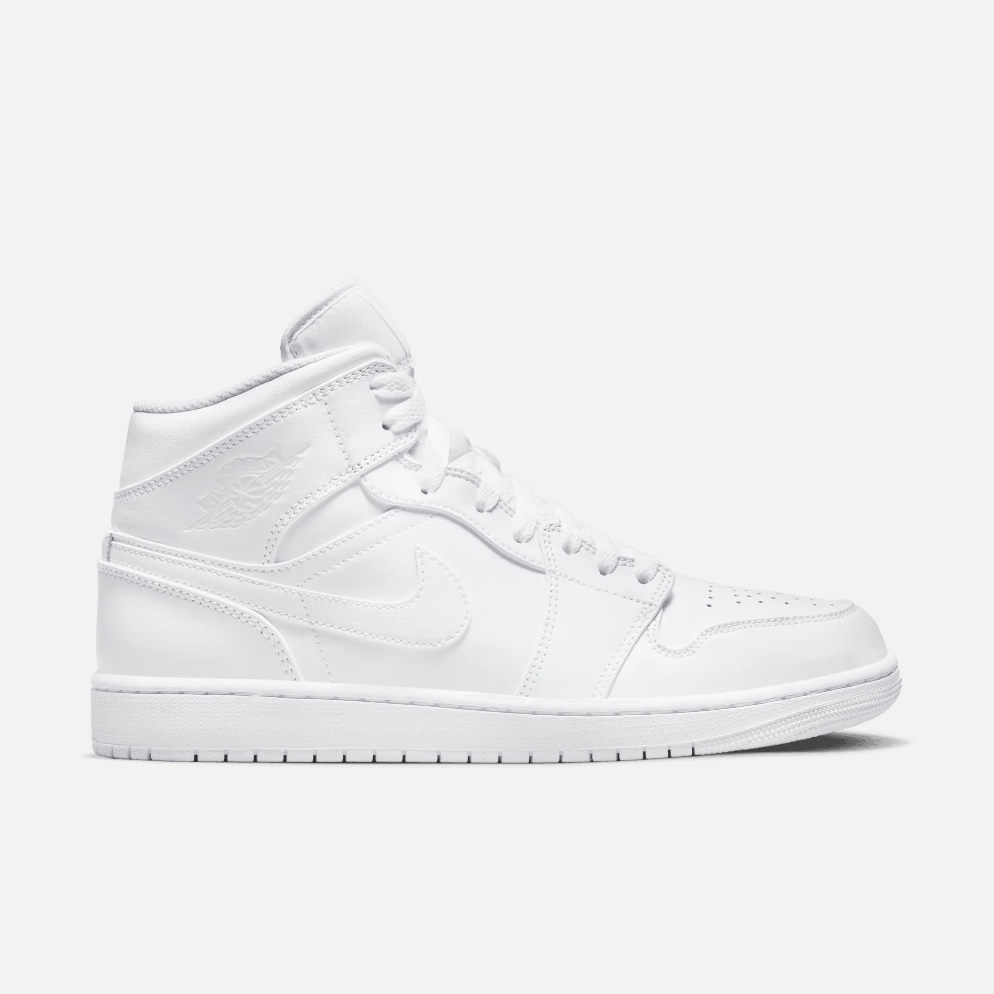 Air Jordan 1 Mid Triple White Arch Support Running Sneakers
