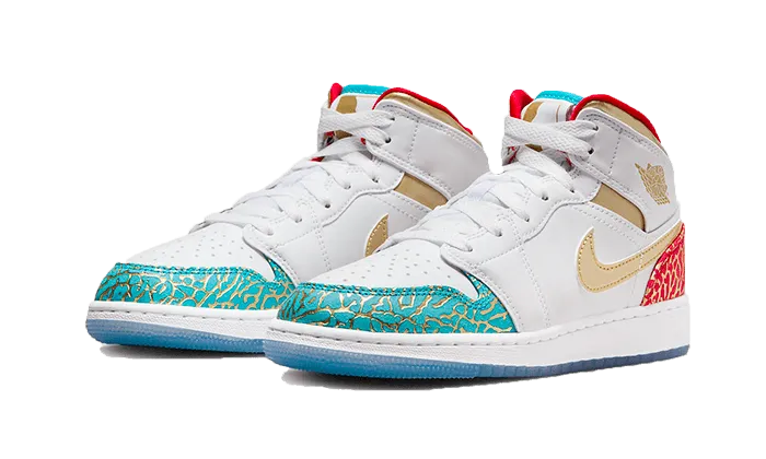 Air Jordan 1 Mid UNC to Chicago Cheap Running Sneakers