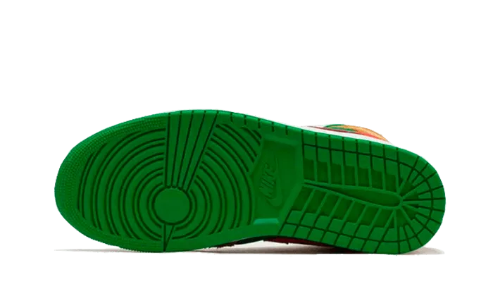 White Gym Sneakers Air Jordan 1 Mid Wheat Watermelon