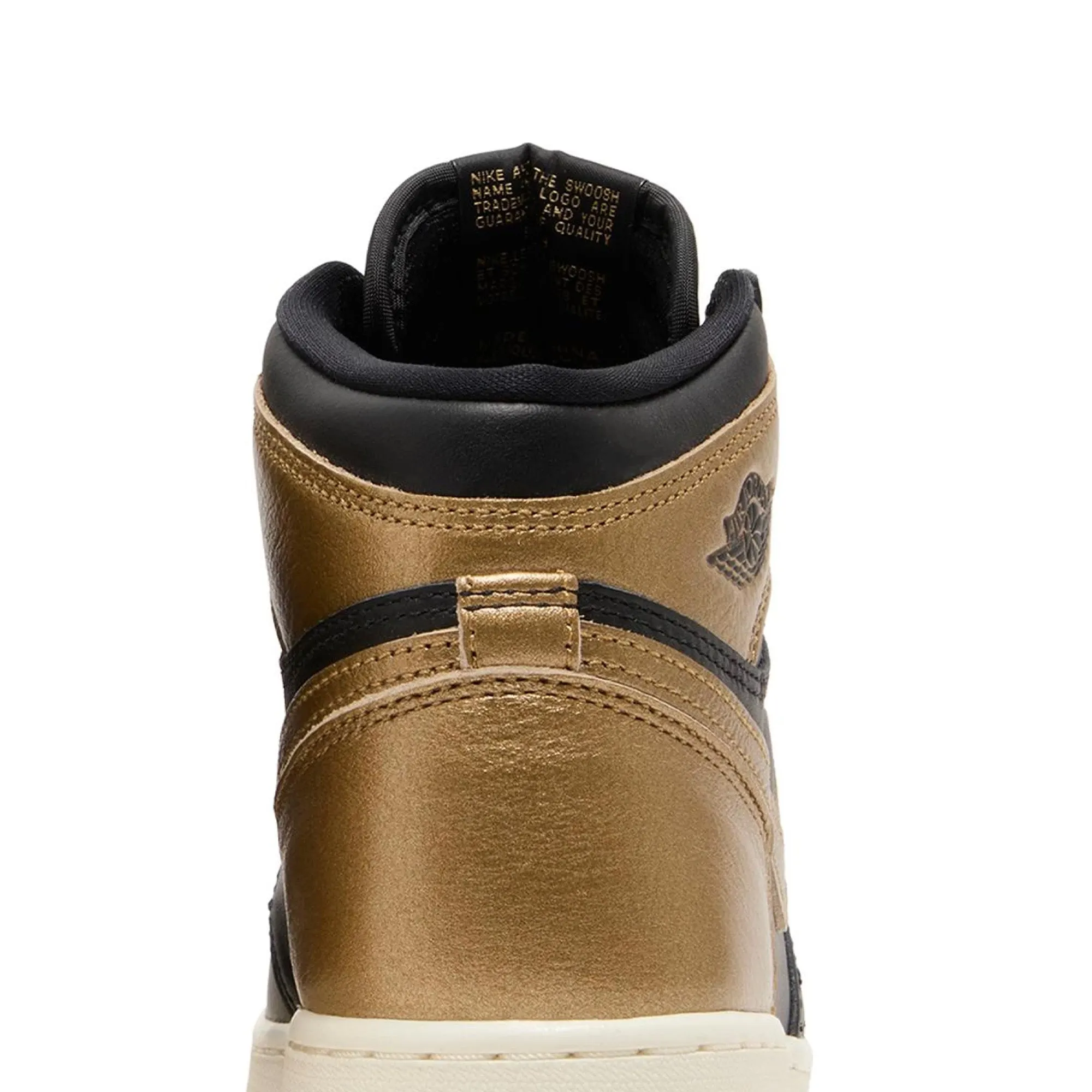 Air Jordan 1 Retro High OG 'Black Metallic Gold' GS (2024) Casual Big Shoes