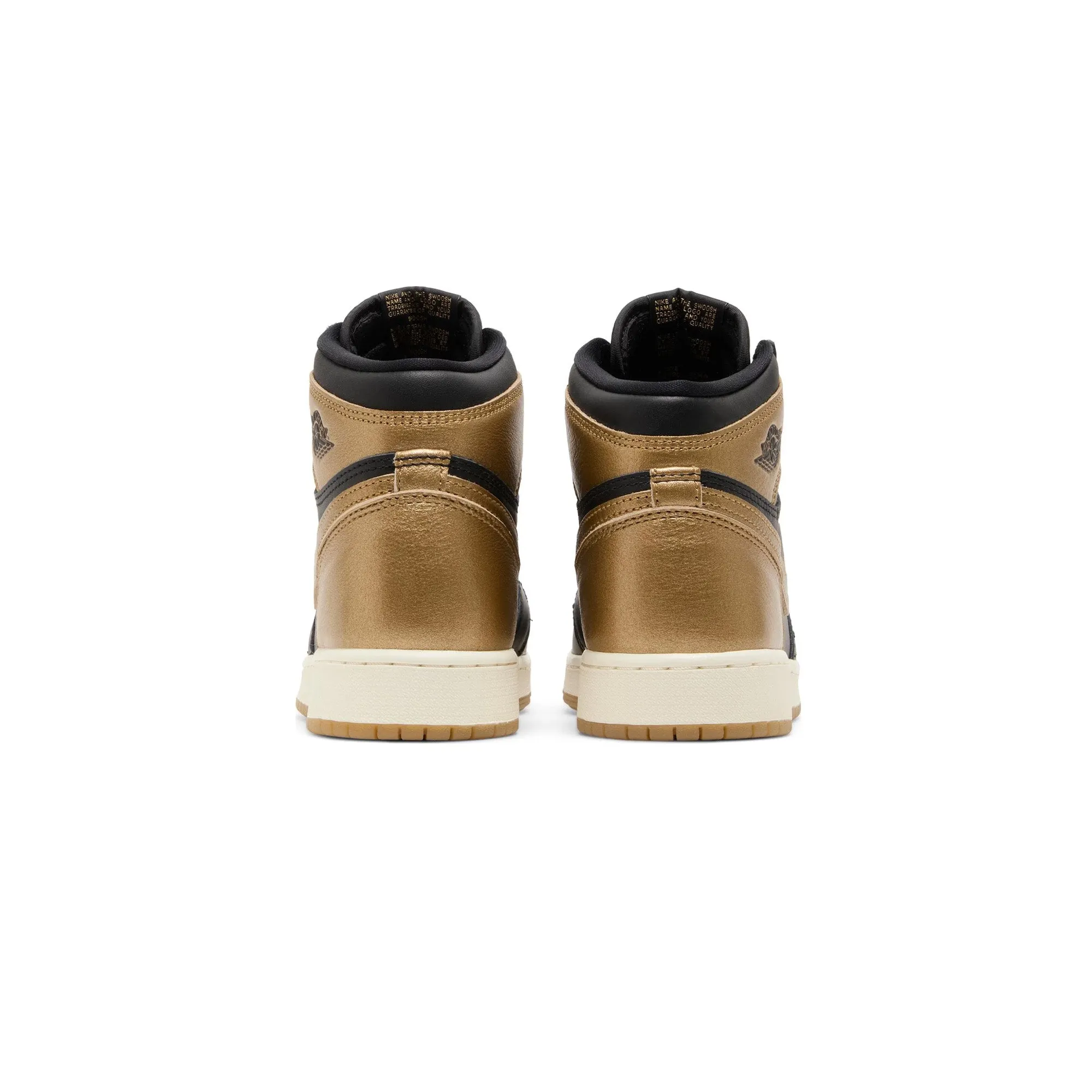 Air Jordan 1 Retro High OG 'Black Metallic Gold' GS (2024) Casual Shoes Mens
