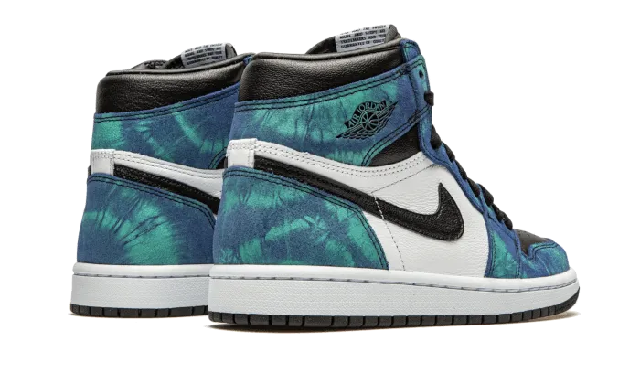 Air Jordan 1 Retro High Tie Dye Back Open Sneakers