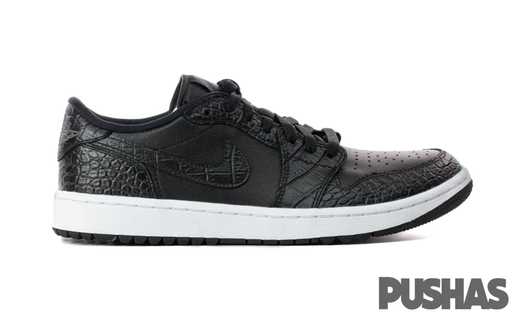 Air Jordan 1 Retro Low Golf 'Black Croc' (2023) Teenage Sneakers