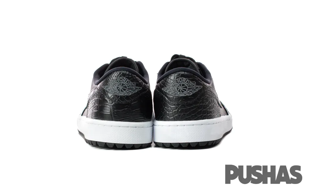 Air Jordan 1 Retro Low Golf 'Black Croc' (2023) Bright Sneakers