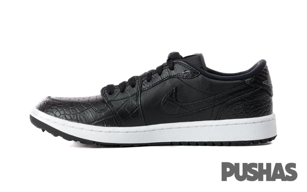 Air Jordan 1 Retro Low Golf 'Black Croc' (2023) Wide Slip On Sneakers