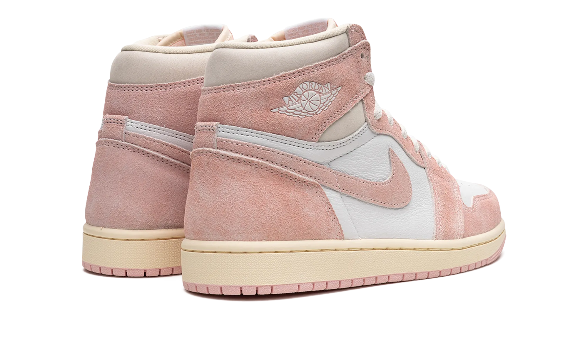 AIR JORDAN 1 WMNS "Washed Pink" Court Legacy Suede Casual Shoes