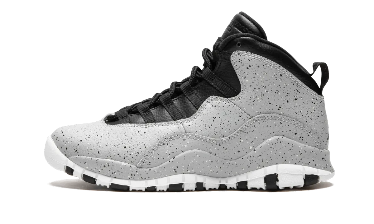 Air Jordan 10 Retro GS "Light Smoke Grey" Club C Grounds Sneakers