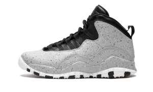 Oil And Slip Resistant Sneakers Air Jordan 10 Retro GS "Light Smoke Grey"