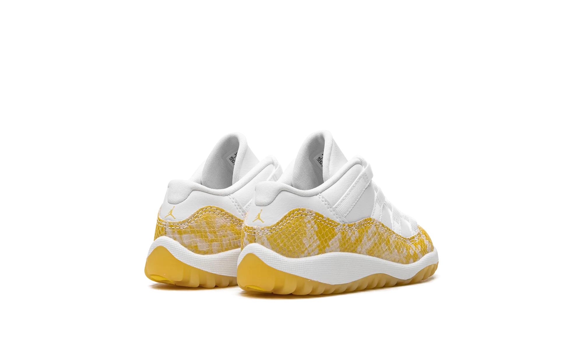 Air Jordan 11 Low TD "Yellow Snakeskin" Foot Sneakers