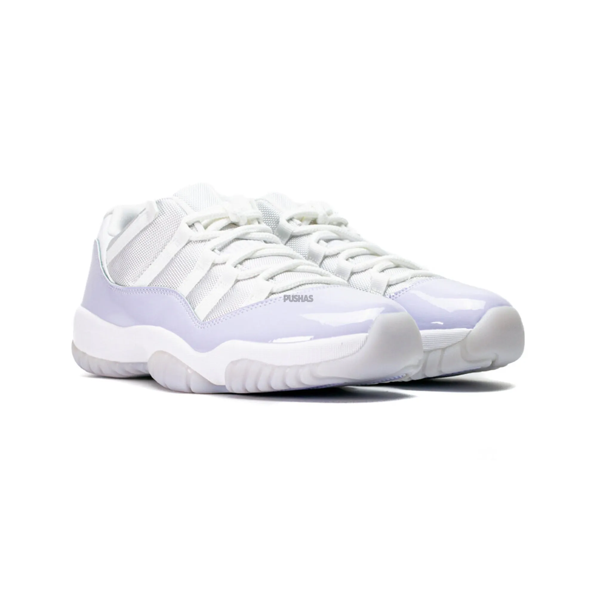White Leather Sneakers Air Jordan 11 Retro Low 'Pure Violet' Women's (2022)