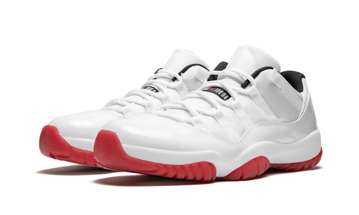 Air Jordan 11 Retro Low "White/Varsity Red" Tough Mudder Sneakers