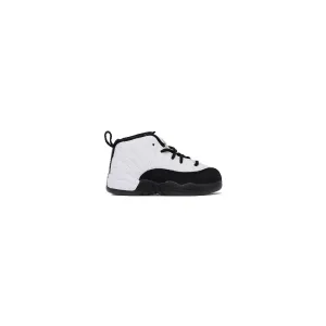 Air Jordan 12 (TD), Royalty All White Nursing Sneakers