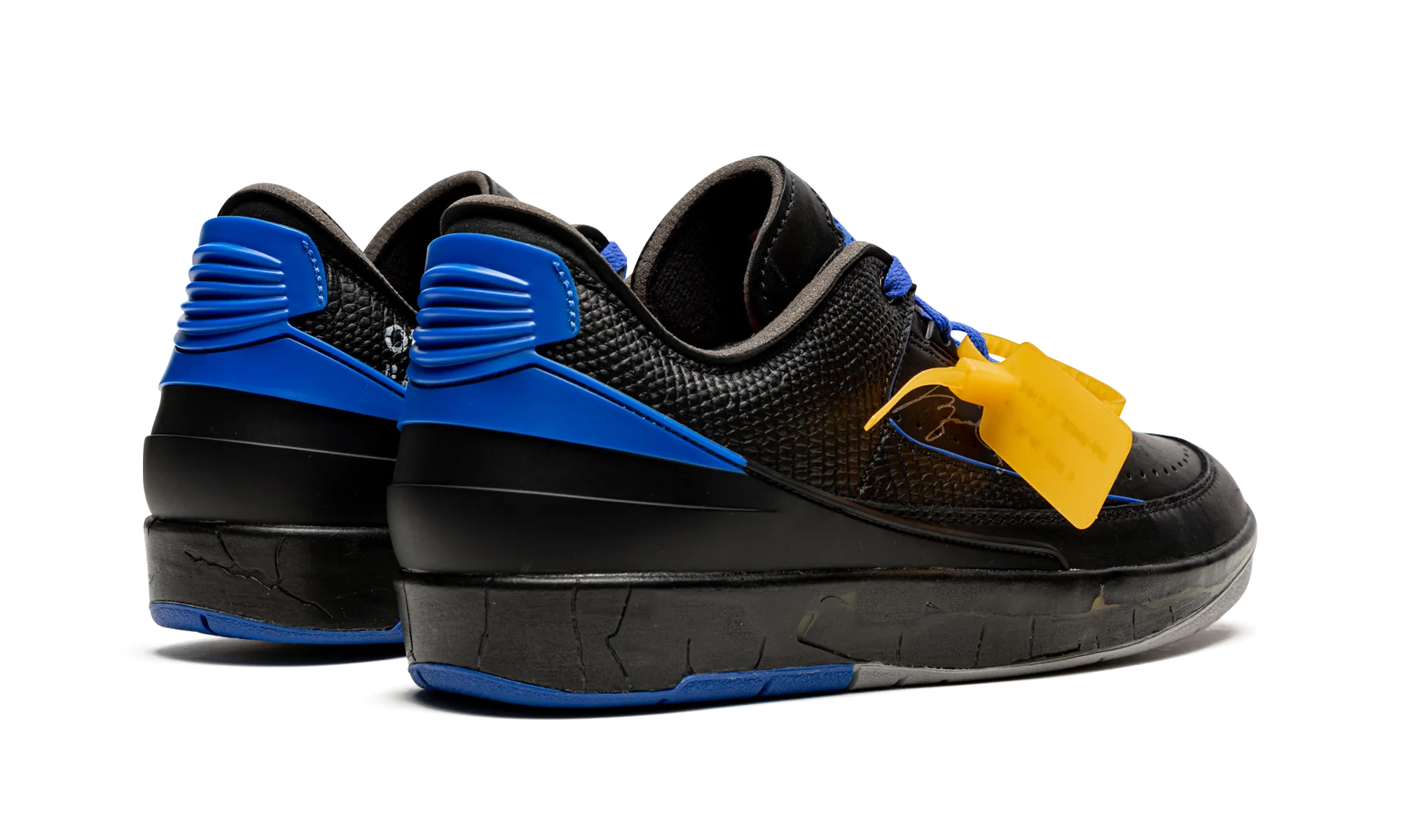 Air Jordan 2 Low OG SP "Off-White - Black/Blue" Best Support Sneakers