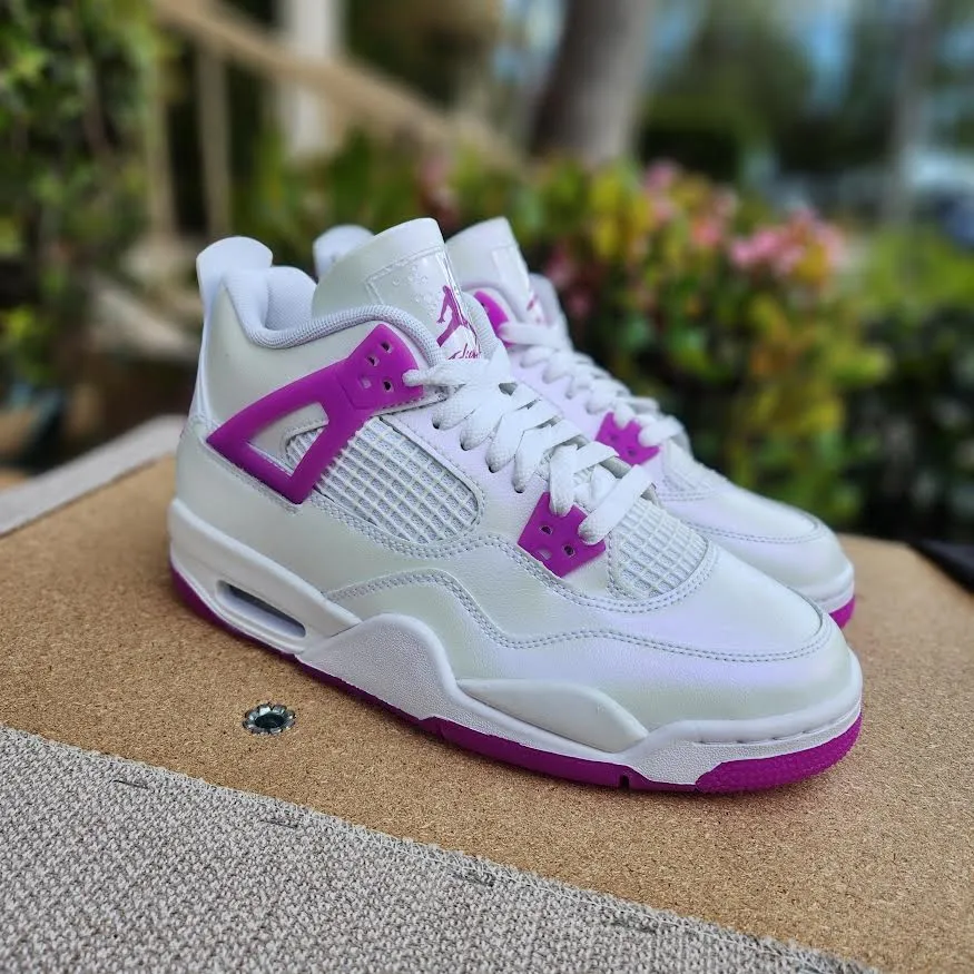 Air Jordan 4 Retro GS 'PINK LEMONADE' Retro Running Sneakers