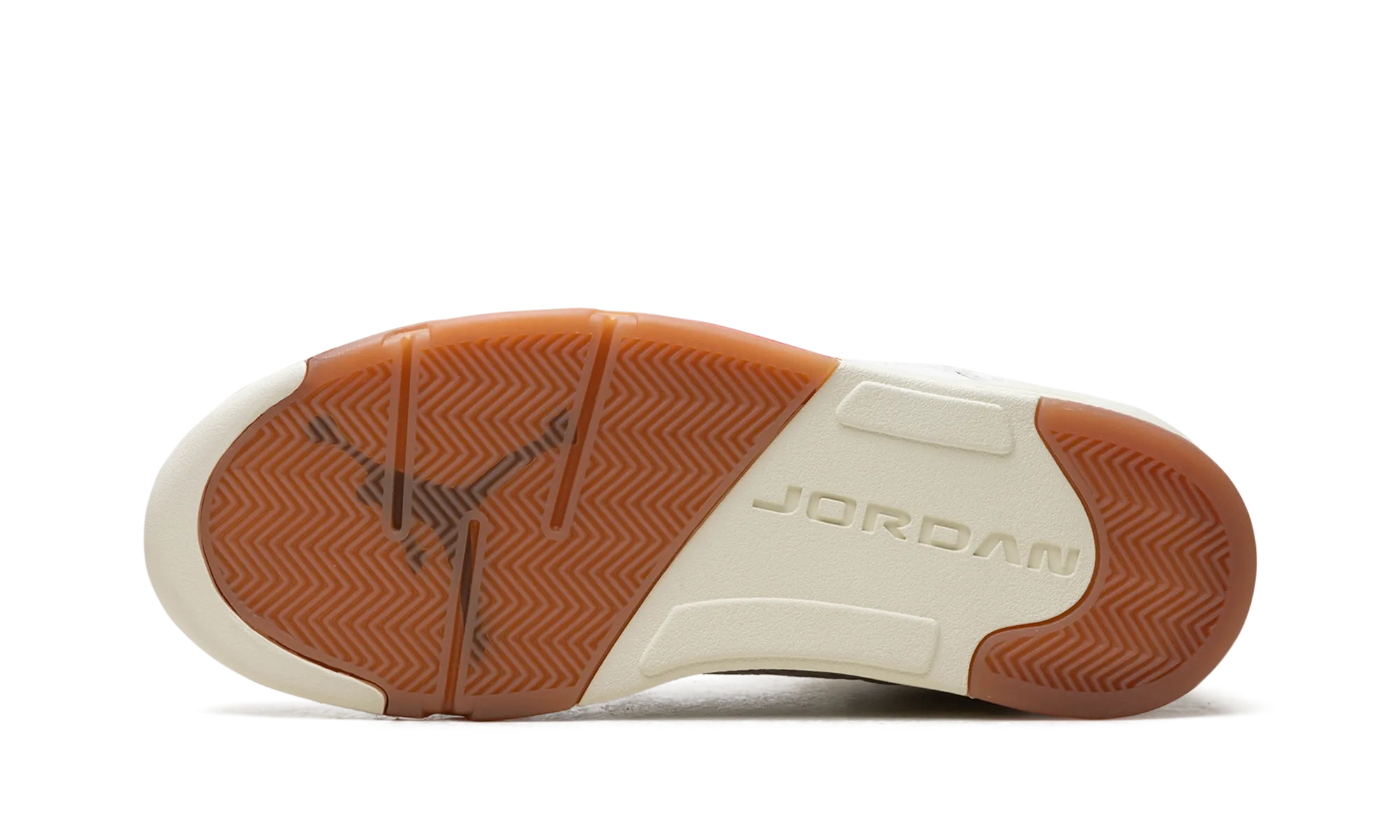 White Leather Slip On Sneakers Air Jordan 5 "El Grito"