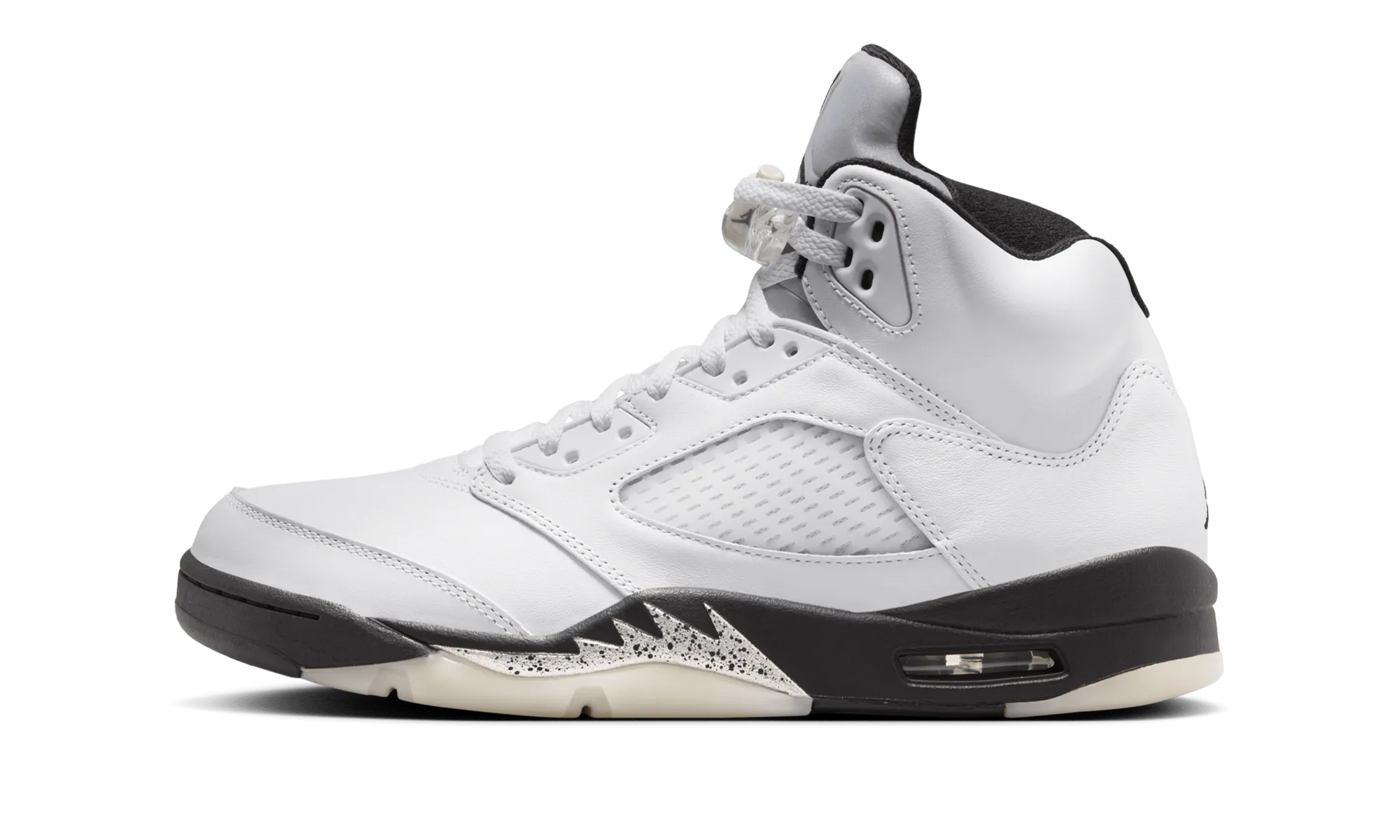 Air Jordan 5 "White/Black" Preppy Sneakers
