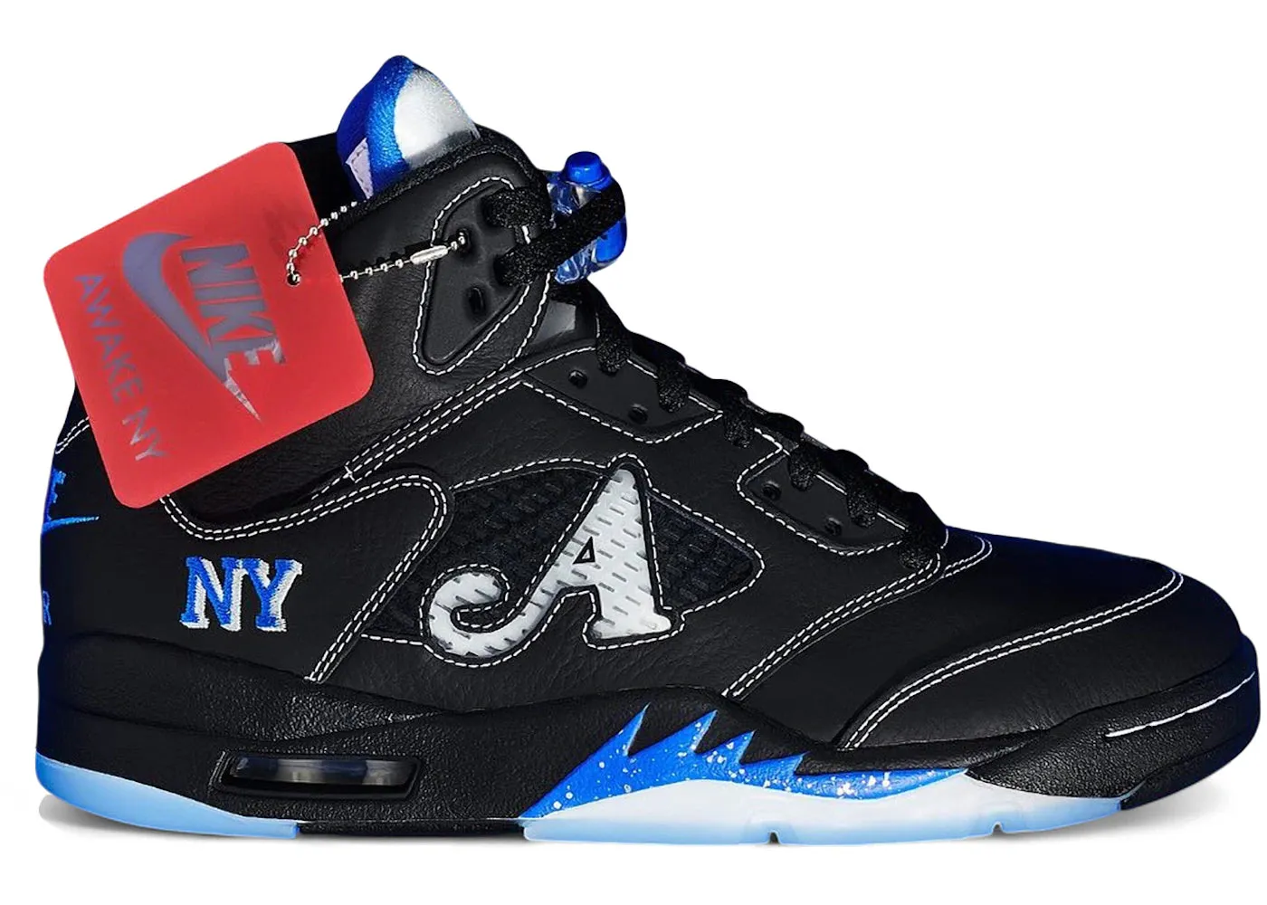 Air Jordan 5 Retro Awake NY Black Dresses With Sneakers