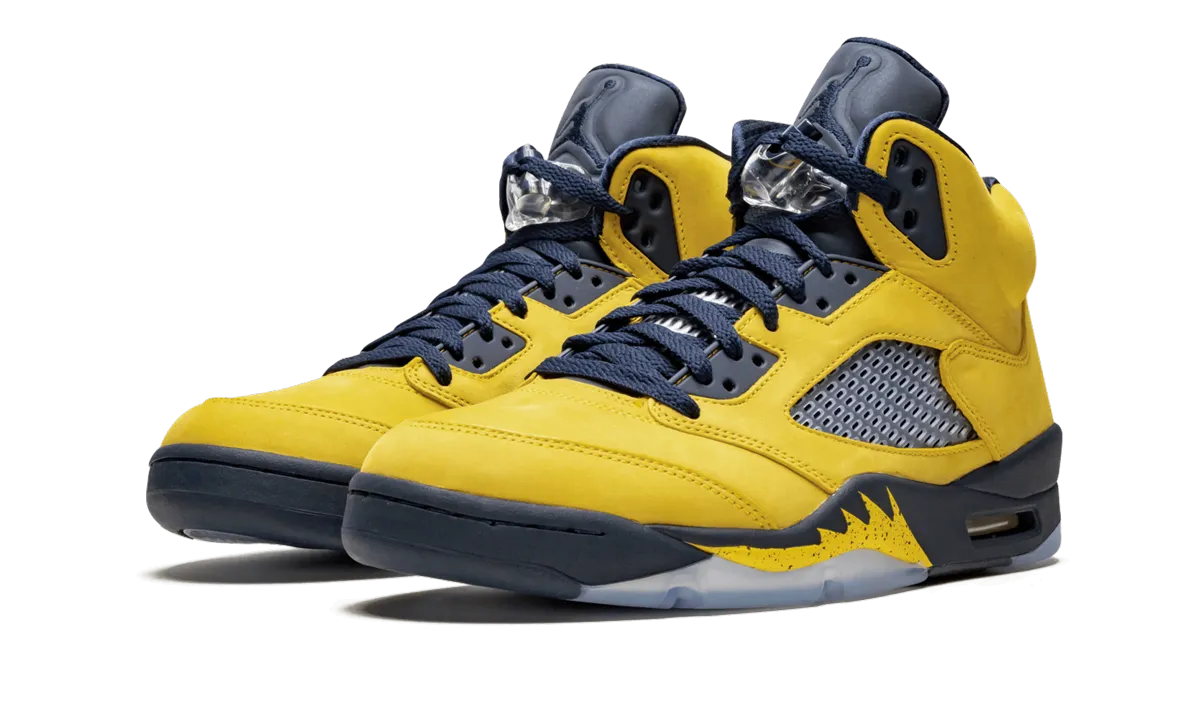 Sneakers Embroidered Air Jordan 5 Retro SE "Michigan"
