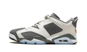 White Gym Sneakers Air Jordan 6 Low "PSG"