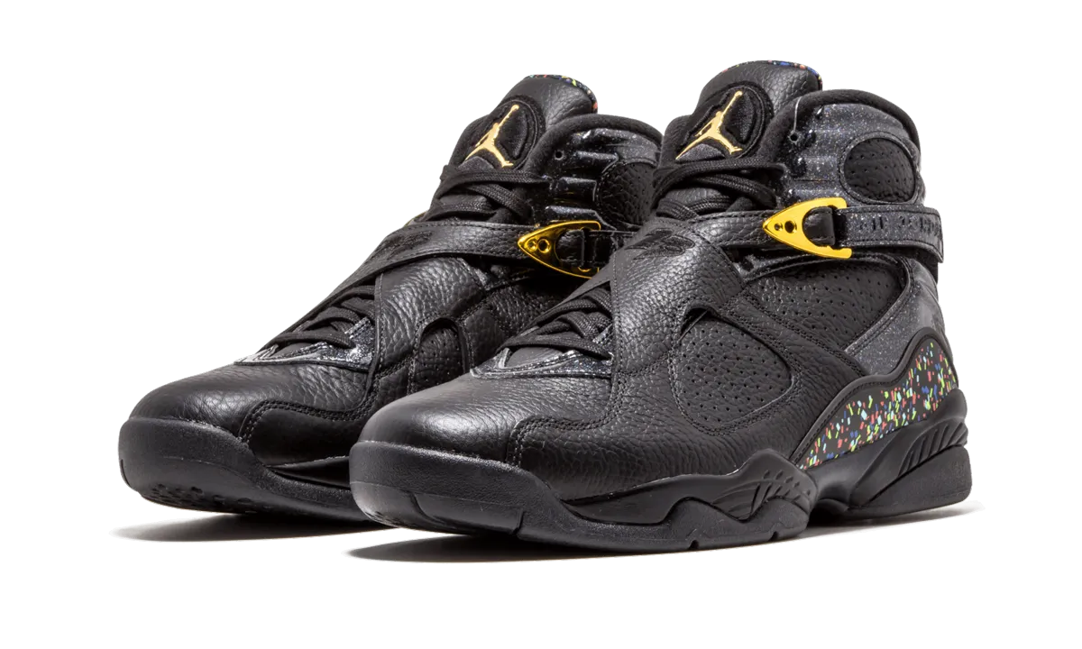 Air Jordan 8 Retro C&C "Confetti" Good Walking Sneakers For Flat Feet