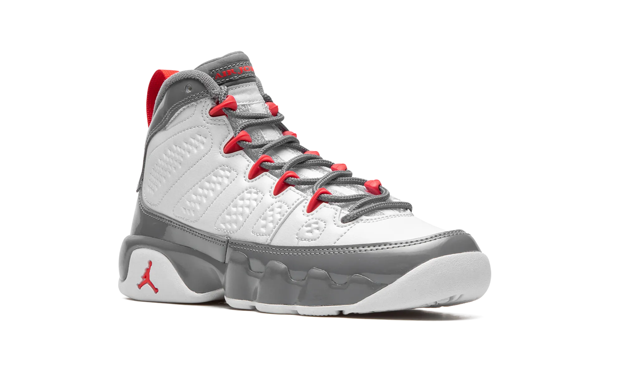 Air Jordan 9 GS "Fire Red" Crew Socks With Sneakers