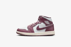 Air Jordan "1 Mid" W - Pure Platinum / Sky J Mauve-Sail Jessica Simpson Platform Sneakers
