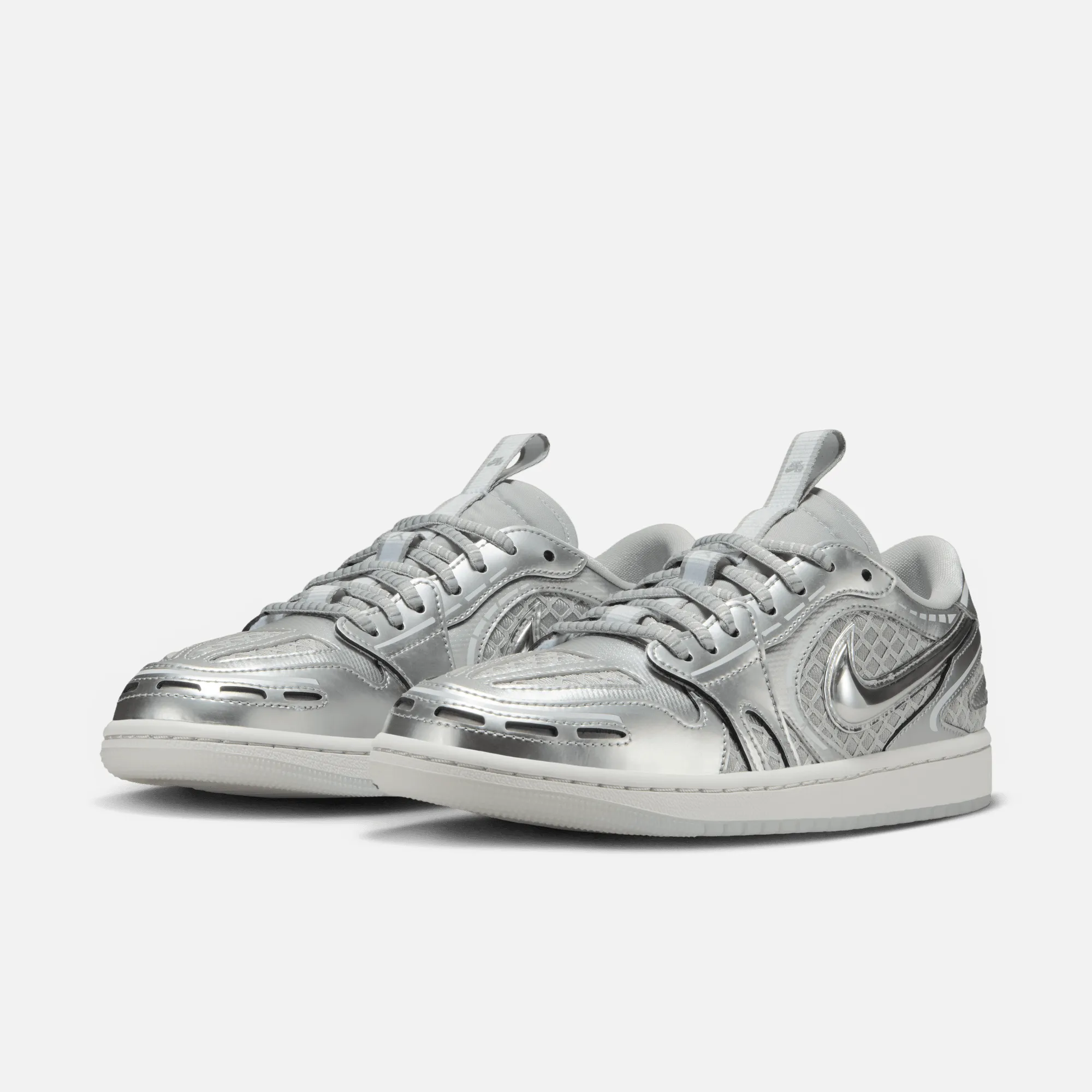 Women Shoes Casual Air Jordan Women's 1 Low Method of Make V3 Metallic Silver
