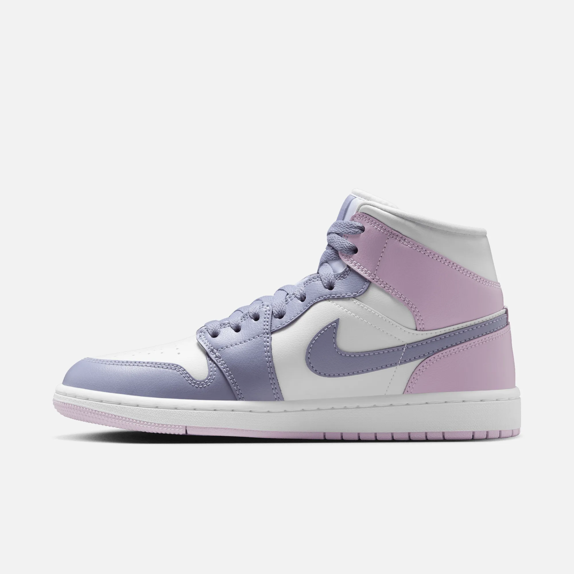 Air Jordan Women's 1 Mid Indigo Haze Doll White Sneakers For Plantar Fasciitis Running