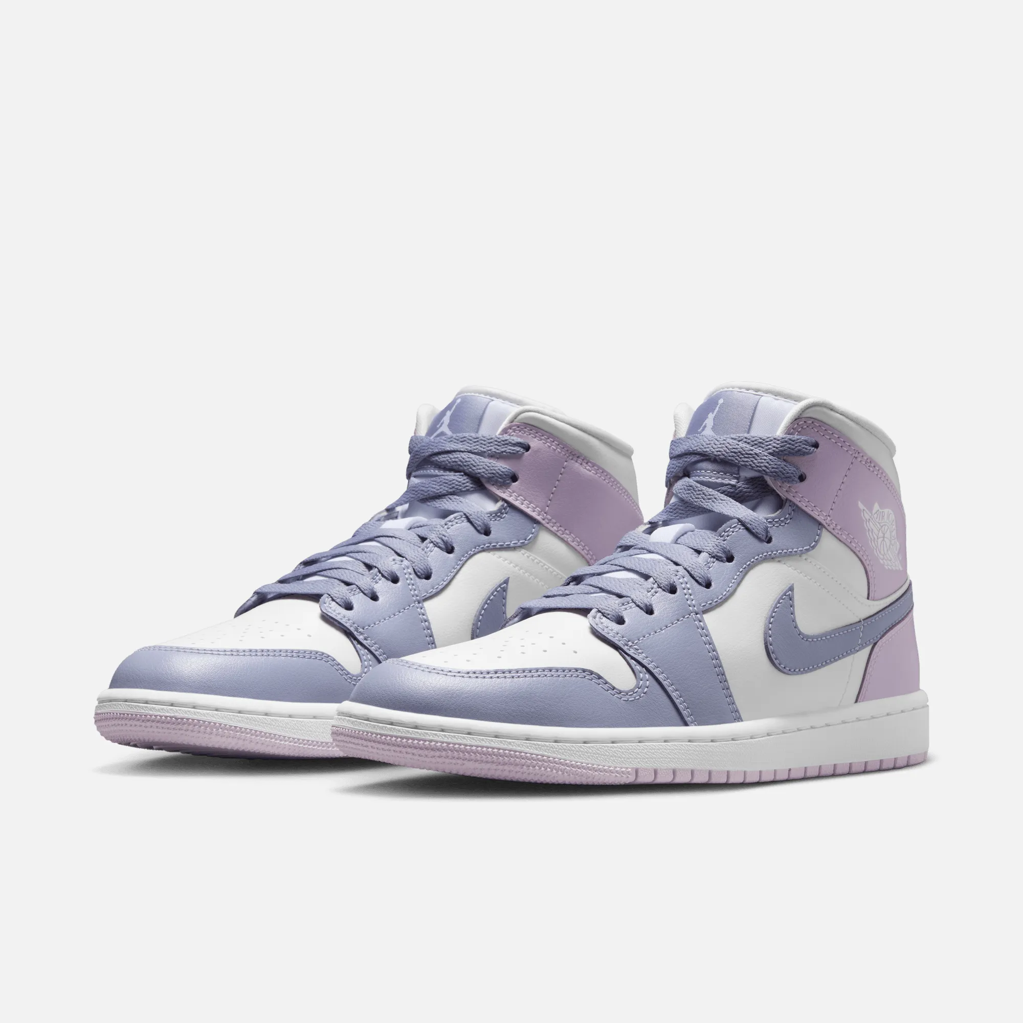 Ac Sneakers Air Jordan Women's 1 Mid Indigo Haze Doll White