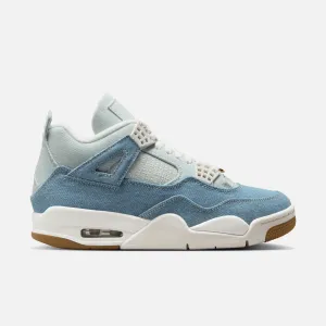 Casual Shoes London Air Jordan Women's 4 Retro Tex Denim Worn Blue