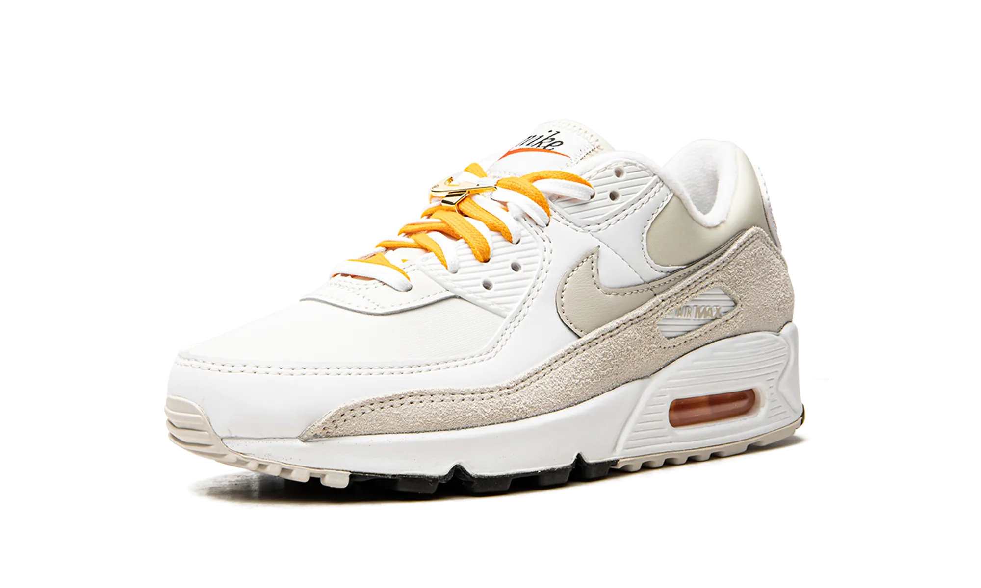 Zip Up Shoes Nike AIR MAX 90 NMS WMNS "Light Bone University Gold"
