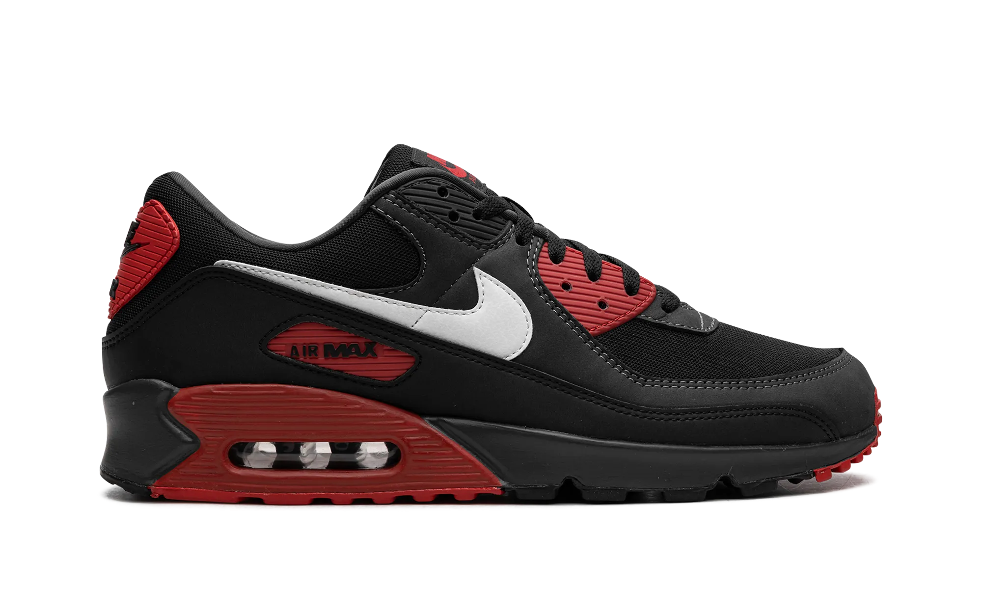 Air Max 90 "Black / Red" Nike Shoe Style
