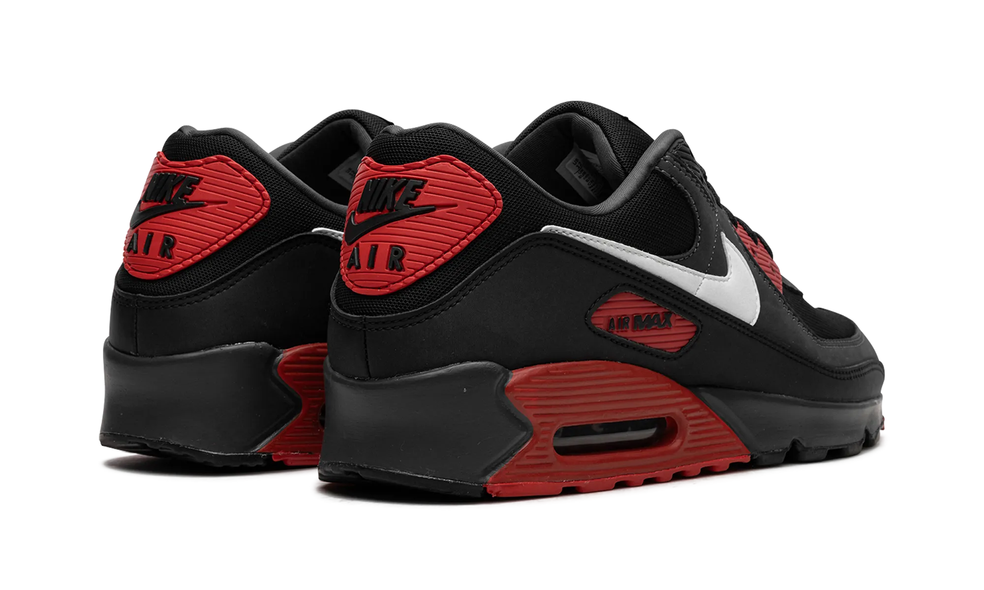 Air Max 90 "Black / Red" Nike Shoes For Flat Footed