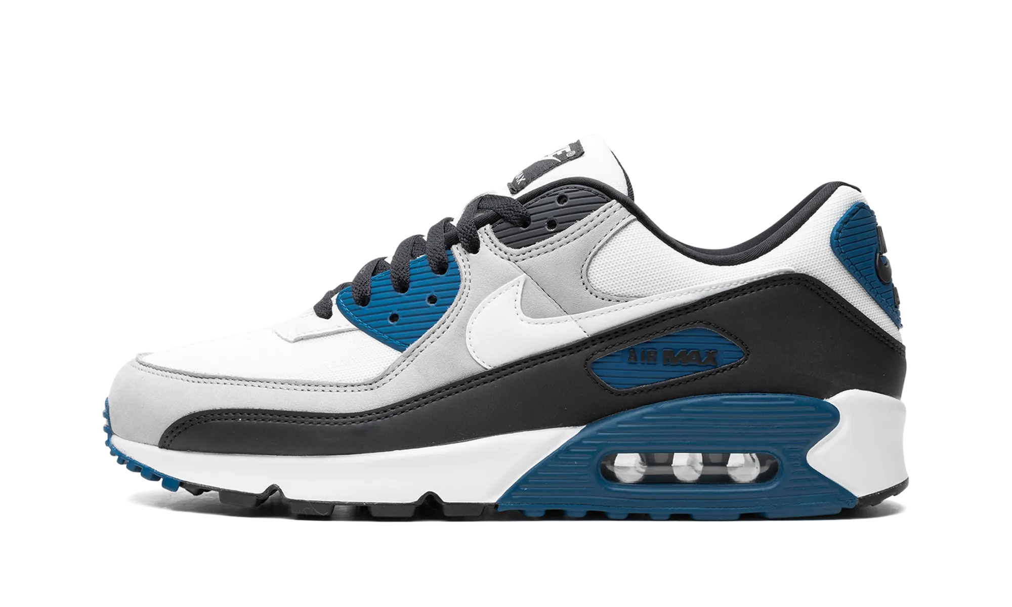 Air Max 90 "Black / Teal Blue" Childrens Nike Shoes