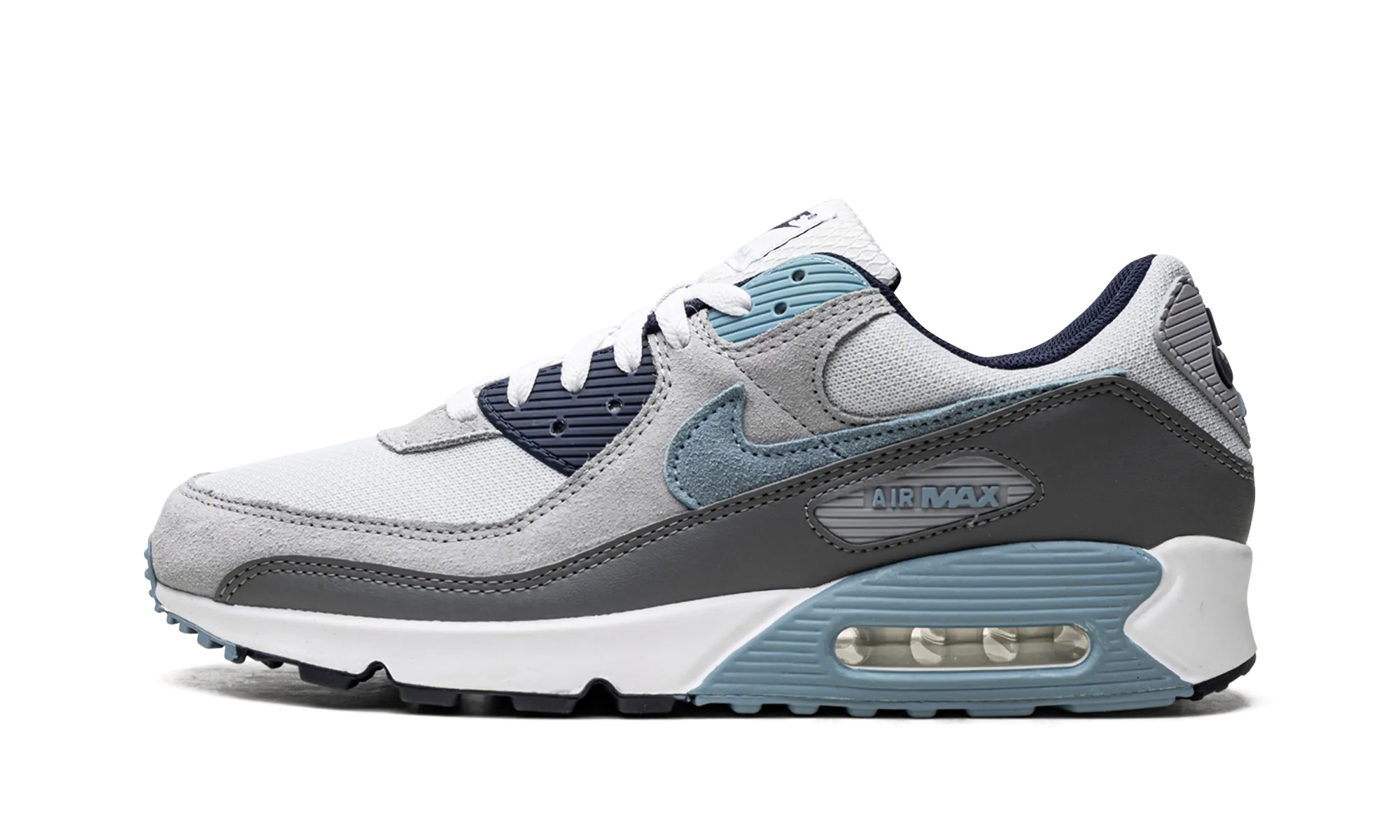 Air Max 90 "Pure Platinum Warm Blue" Nike Comme Des Garcons Shoes