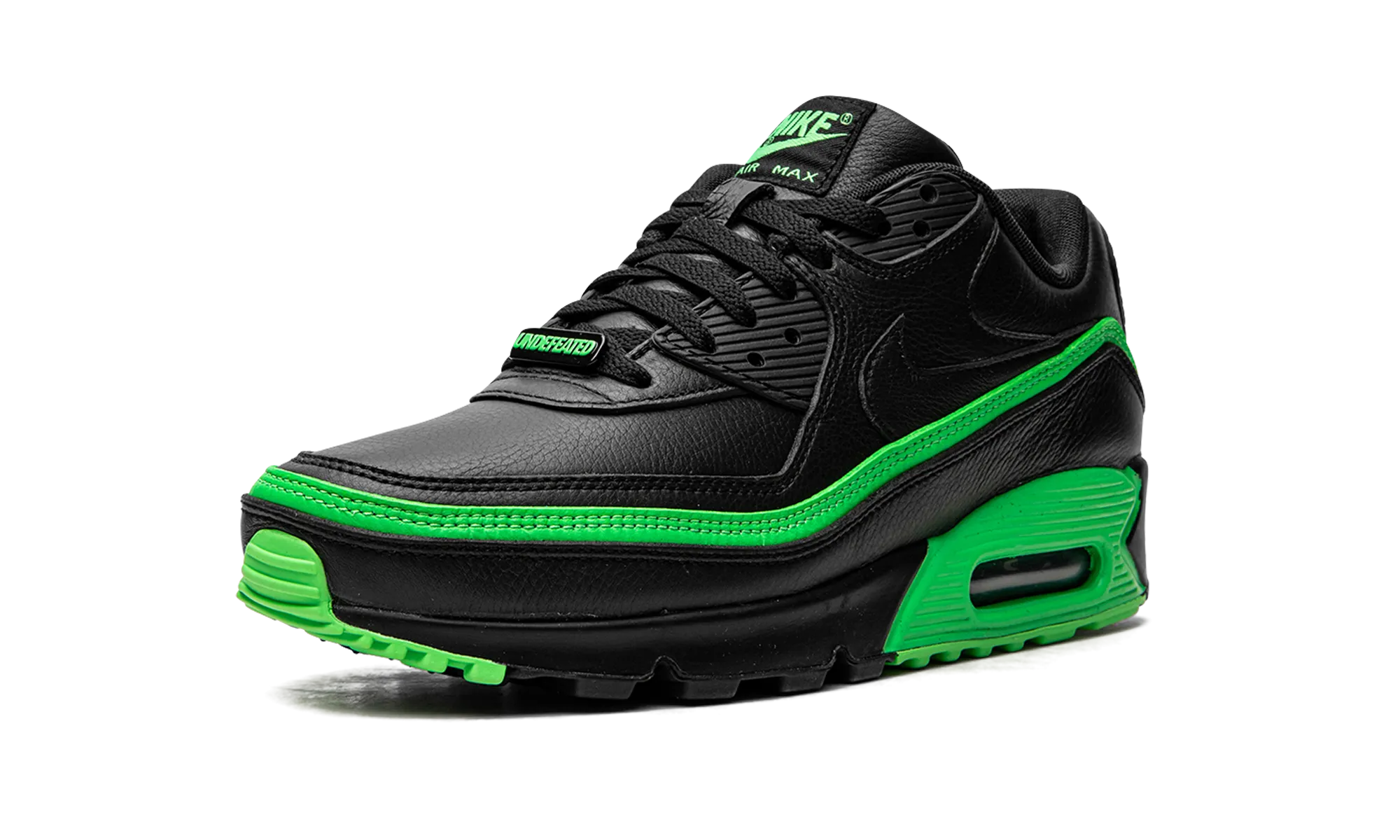 Nike High Top Volleyball Shoes Air Max 90 / UNDFTD "Undefeated Black/Green"