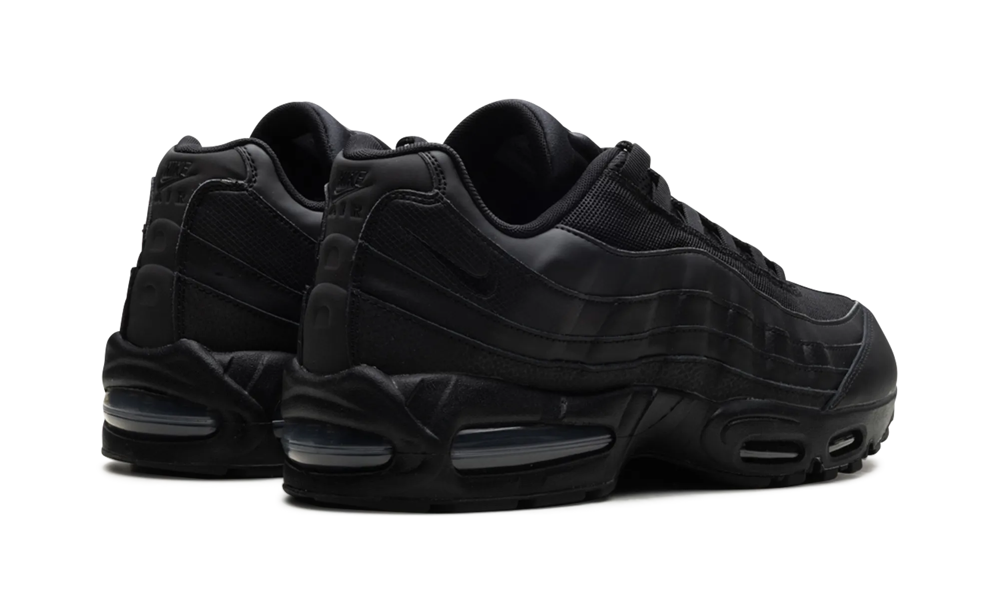 Youth Nike Basketball Shoes Air Max 95 Big Bubble "Triple Black"