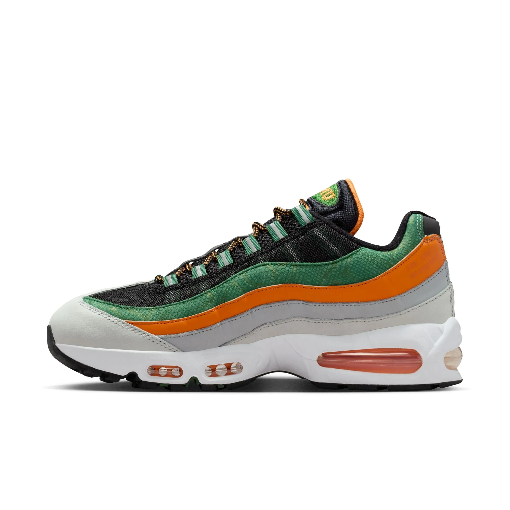 Nike Shoe Drop Air Max 95 Big Bubble x FAMU Men's Shoes Black/white-orange Horizon II7272-001