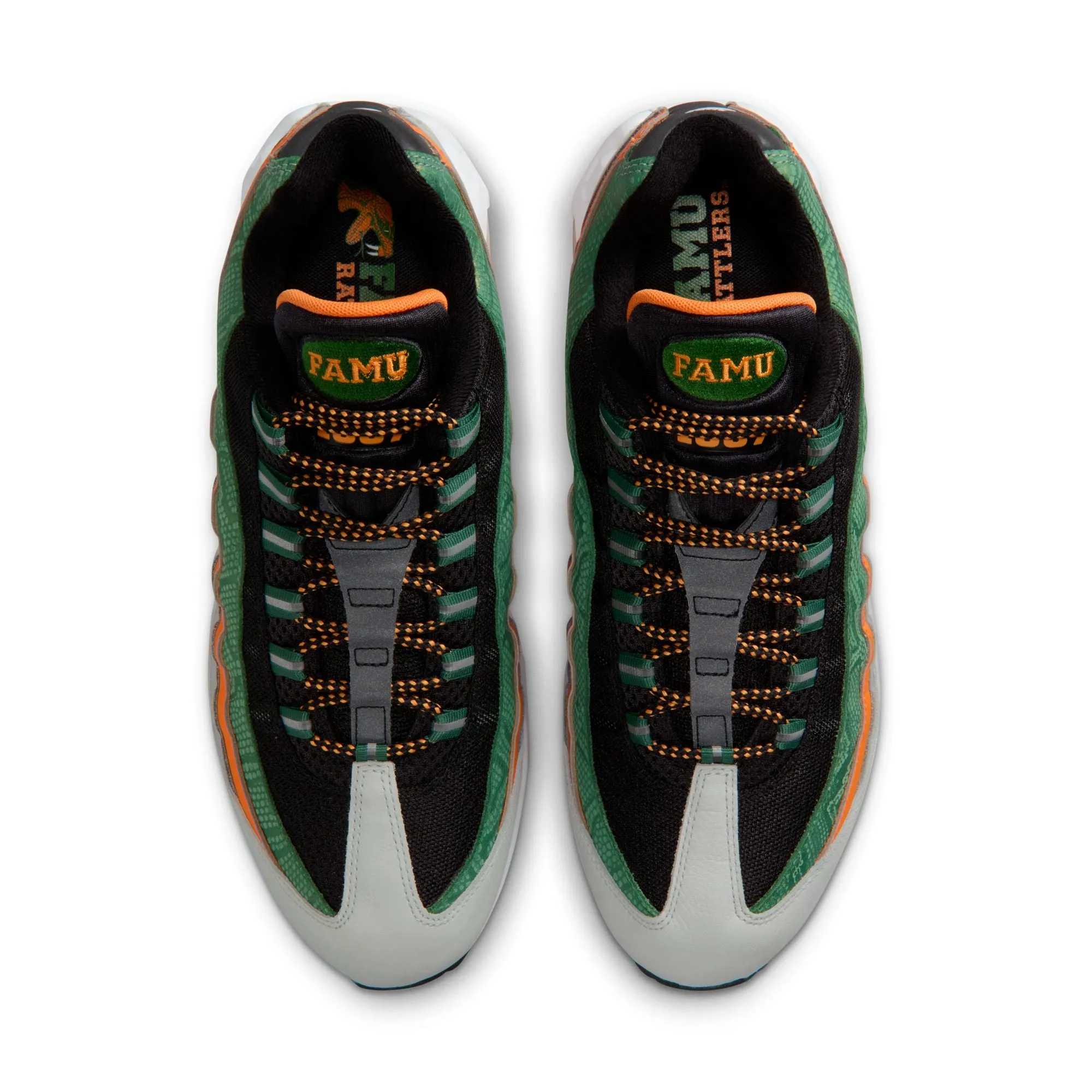 Nike Shoes Foams Air Max 95 Big Bubble x FAMU Men's Shoes Black/white-orange Horizon II7272-001