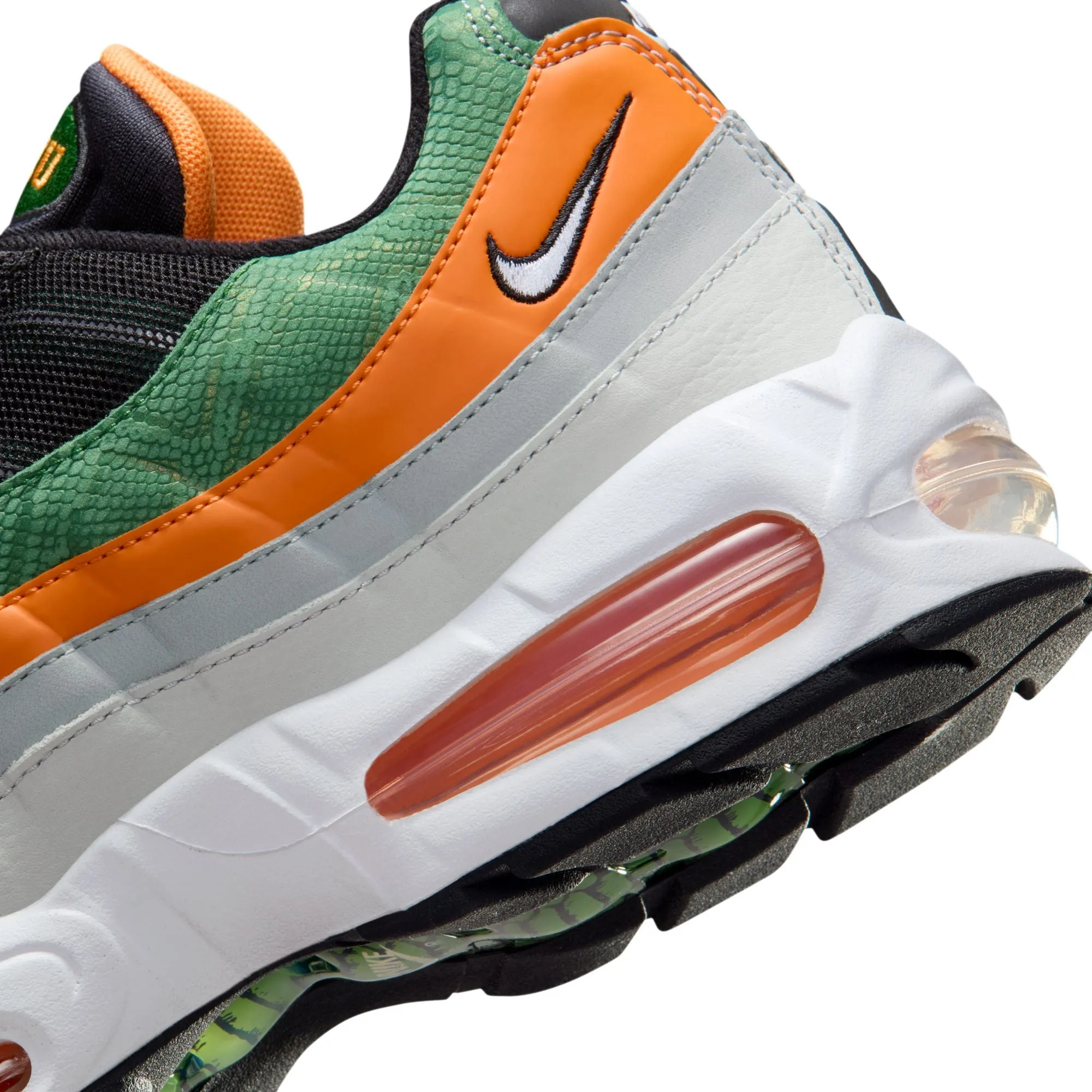 Air Max 95 Big Bubble x FAMU Men's Shoes Black/white-orange Horizon II7272-001 Barry Sanders Shoes