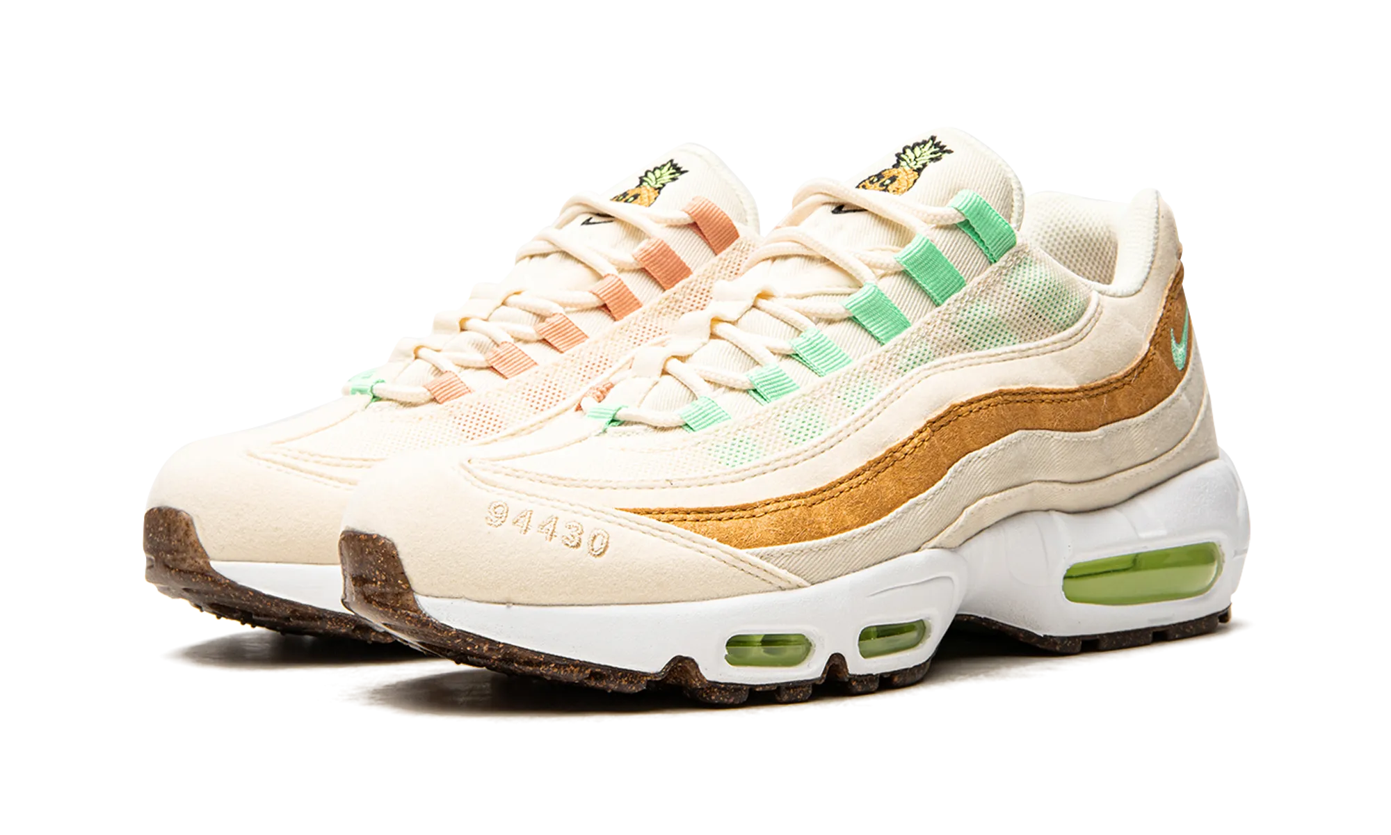 Clear Nike Air Force Ones Shoes Air Max 95 "Happy Pineapple"
