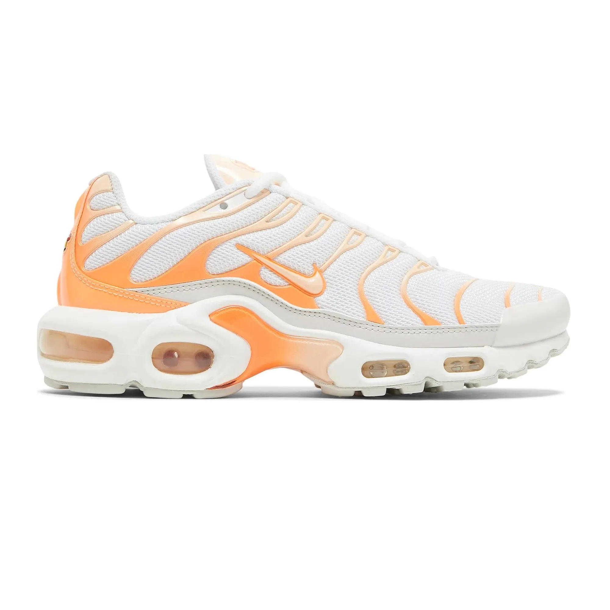 Air Max TN Plus 'White Orange' W Nike Flyknit Shoes