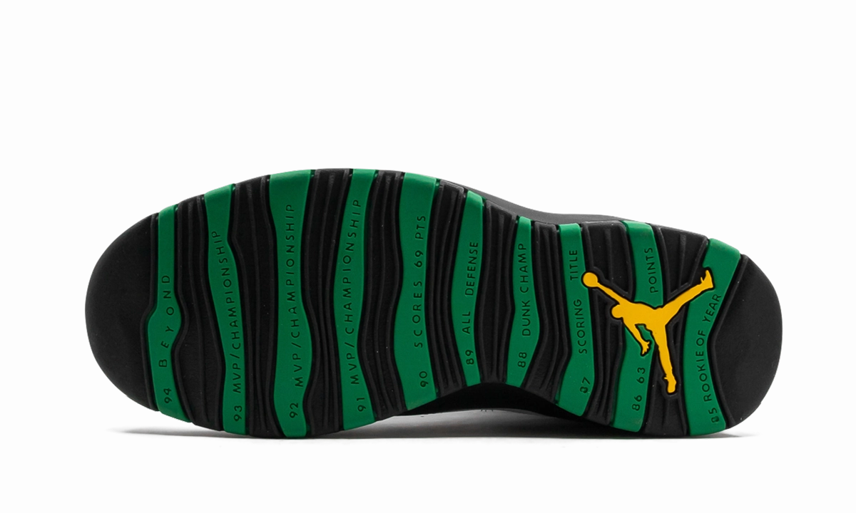 Air Jordan 10 "Seattle Supersonics" Fitflops Sneakers