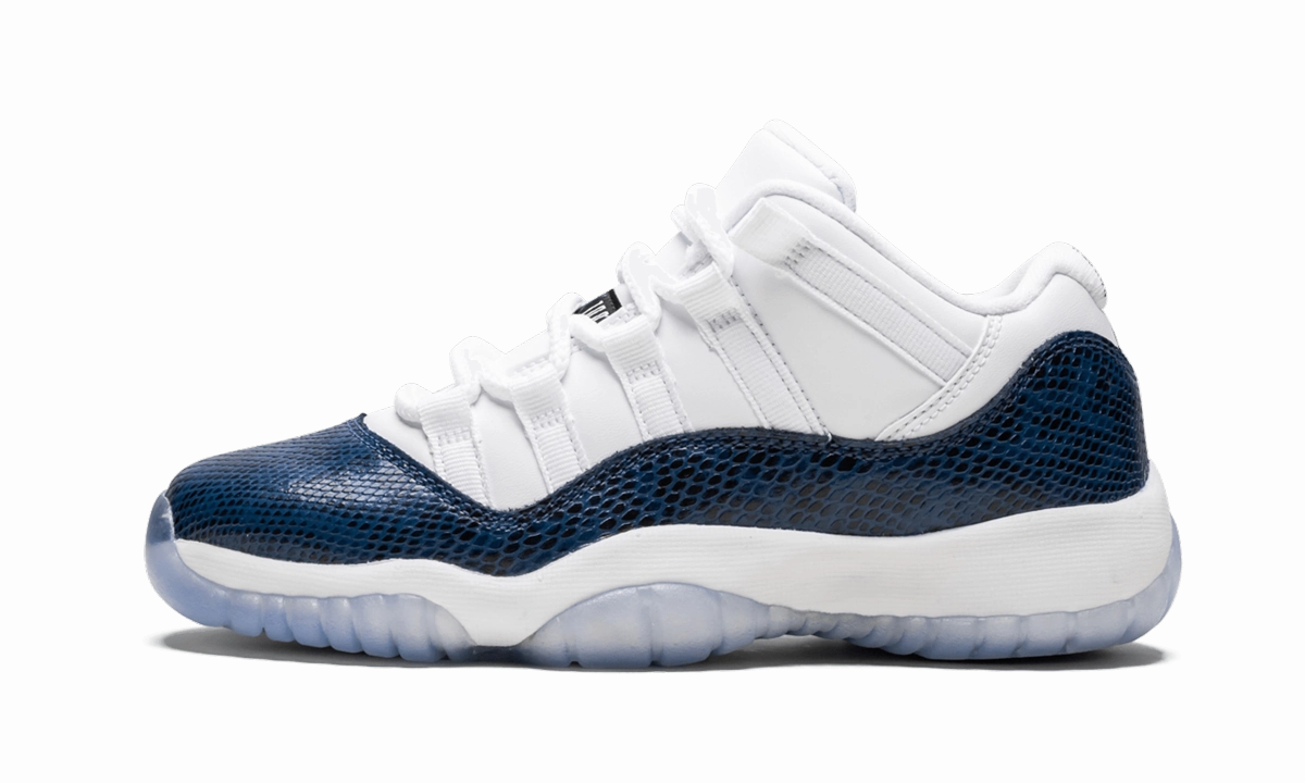 Air Jordan 11 Retro Low LE GS "Blue Snakeskin" The Answer Sneakers