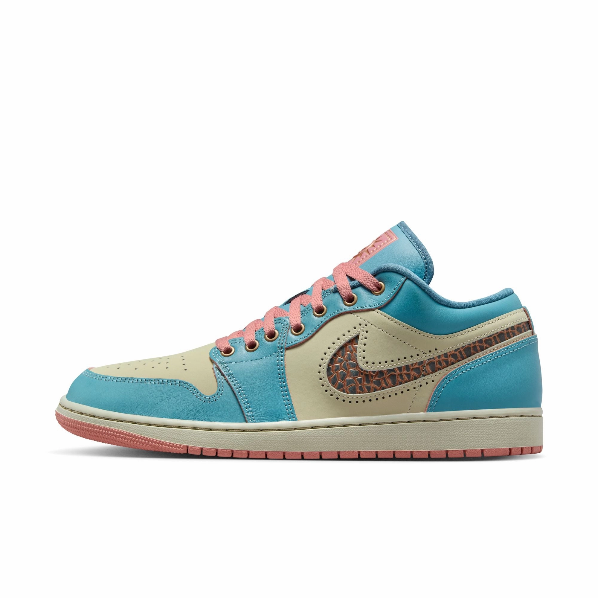 AIR JORDAN 1 LOW SE DENIM TURQ/SMOKEY BLUE-RED STARDUST IM8120-464 Blowfish Sneakers