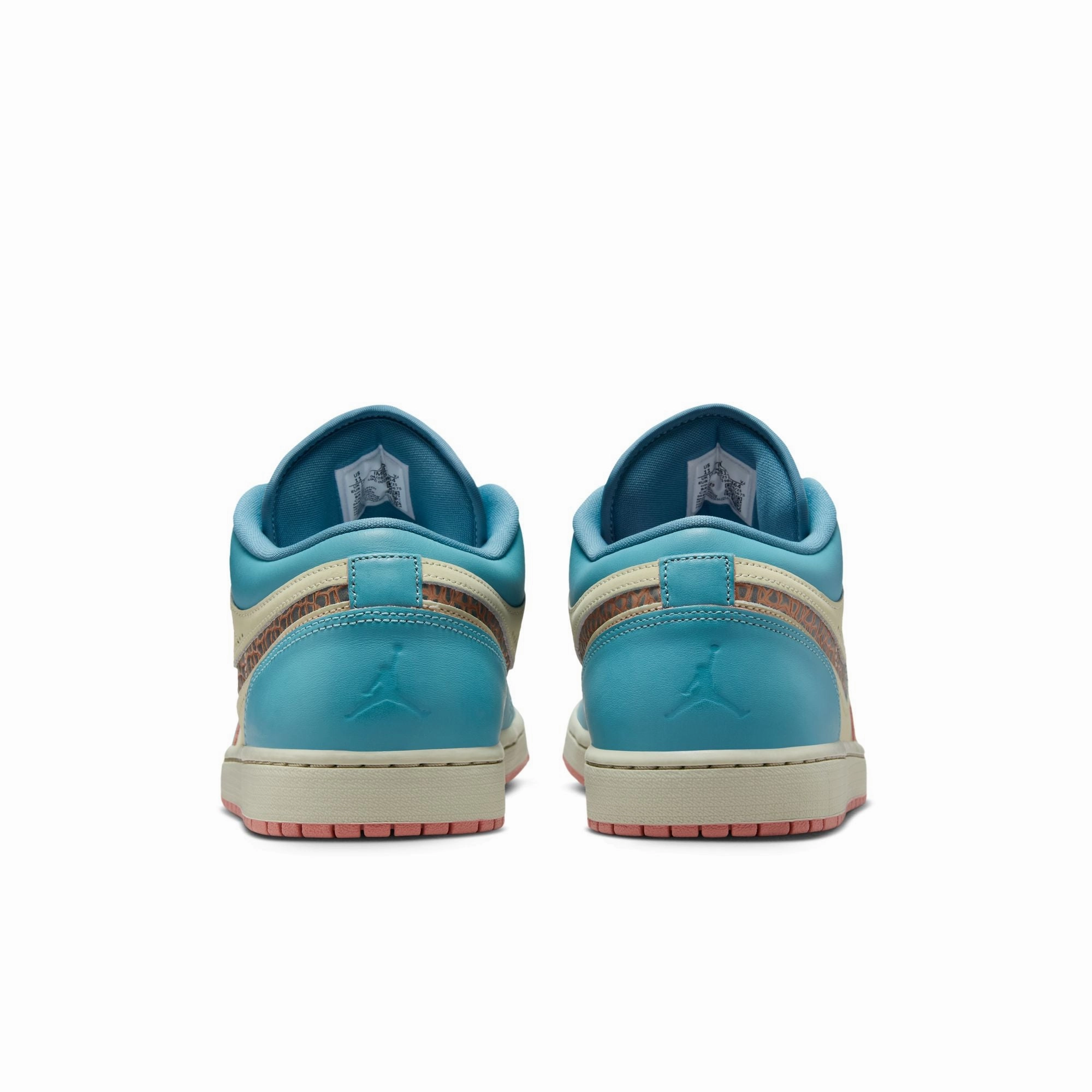 AIR JORDAN 1 LOW SE DENIM TURQ/SMOKEY BLUE-RED STARDUST IM8120-464 She Wears High Heels And I Wear Sneakers